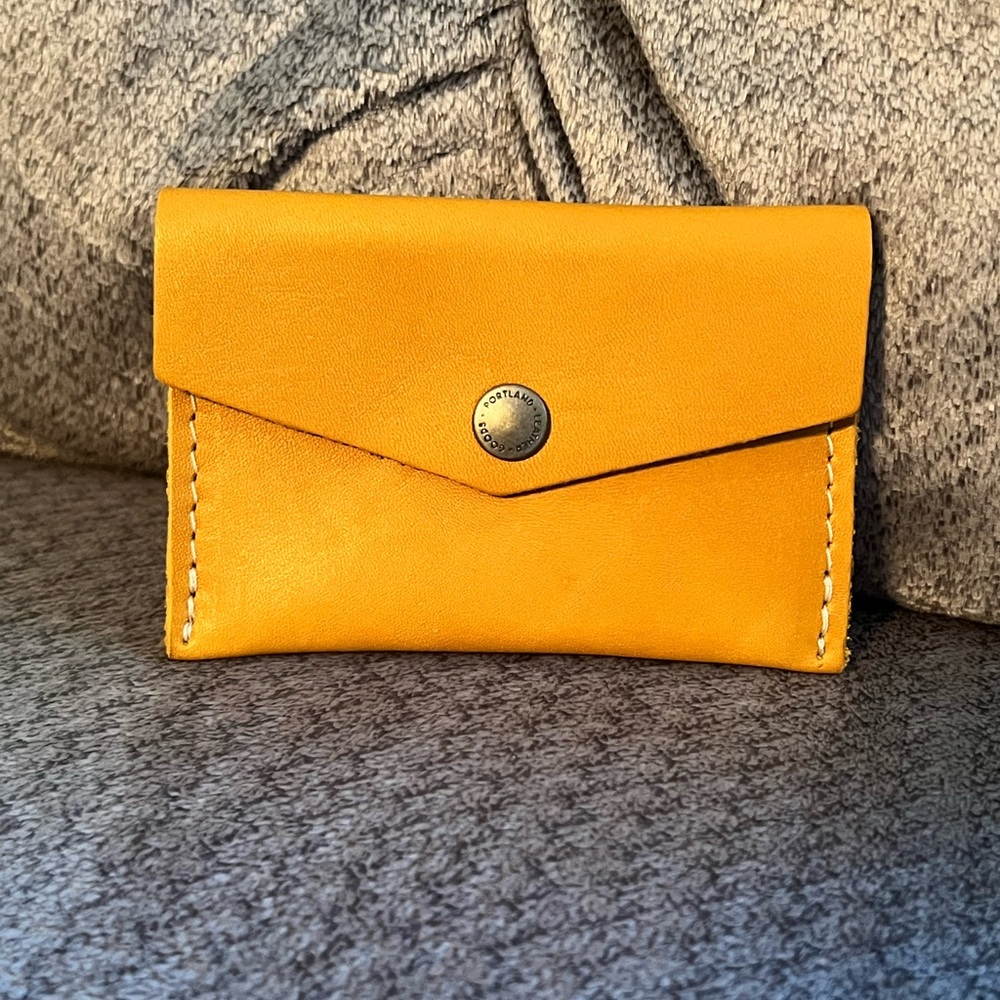 Portland Leather Goods Sunflower mini envelope wallet